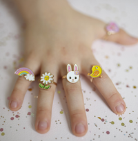 Set de 3 bagues - Spring Ring Bunny
