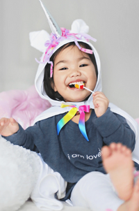 Cape licorne blanche