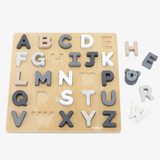 Plateau de Puzzle Alphabet en bois
