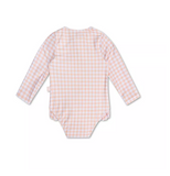 Maillot de bain UV - Vichy orange