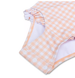 Maillot de bain UV - Vichy orange