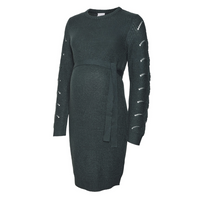 Robe mailles vert sapin
