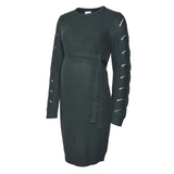 Robe mailles vert sapin