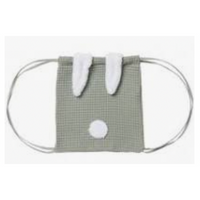 Sac lapin gaze de coton - Vert de gris
