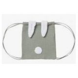 Sac lapin gaze de coton - Vert de gris