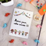 Set Étiquette de Bagage & protège passeport "Merci pour cette année"