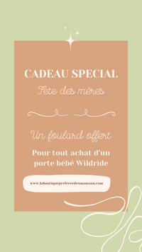 WILDRIDE-Porte bébé -Léopard brown