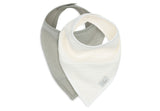 Bavoir Bandana Gaze De Coton - Olive Green/Oatmeal - 2 Unités
