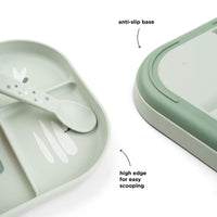 Foodie compartment plate croco green