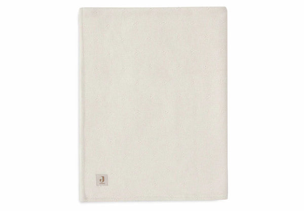 Couverture Berceau 75x100cm Cosy Knit Ivory/Velvet