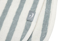Poncho de bain Éponge Stripe - Sea Green - GOTS