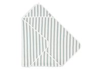 Cape de bain Éponge 75x75cm Stripe - Sea Green - GOTS