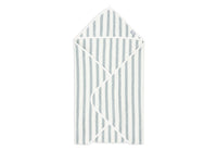 Cape de bain Éponge 75x75cm Stripe - Sea Green - GOTS