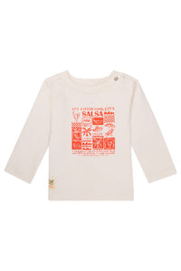 T shirt manches longues Okawa- Whisper White