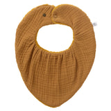 Bavoir bandana bambou réversible- Havane