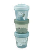 Baby food container 3-pack - Croco - Green