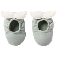 Chaussons bébé- Aile d'ange vert de gris