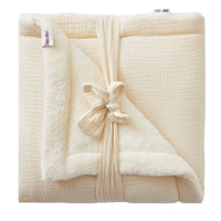 Couverture bébé- Gaze de coton/ Doudou- Lait