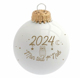 Boule de noël "Mon 1er Noël 2024"