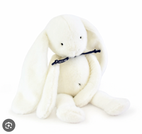 Peluche Lapin – Blanc– Méloé-37 cm