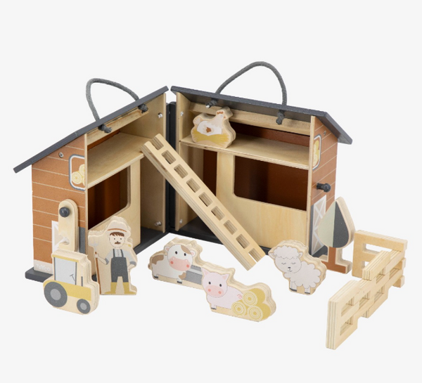 Ferme pliante en bois