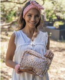 MARYLOU : GRANDE TROUSSE DE TOILETTE À FROUFROU - GAZE LIBERTY