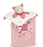 Mini doudou Chat corail - 20 cm