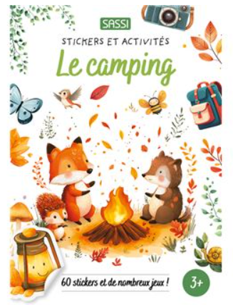 Livre - Stickers et activités  Le camping