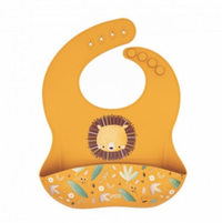 LION - SILICONE BIB