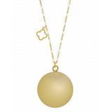 Bola de grossesse FINE- PERLE DORE BLANC