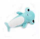 PTIPOTOS BY LES DEGLINGOS- CLOU LE REQUIN MARTEAU GEANT 57CM ET SON BEBE BLEU AQUA