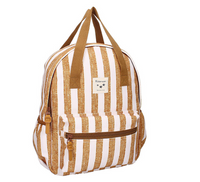 Sac à dos enfants - rayures caramel
