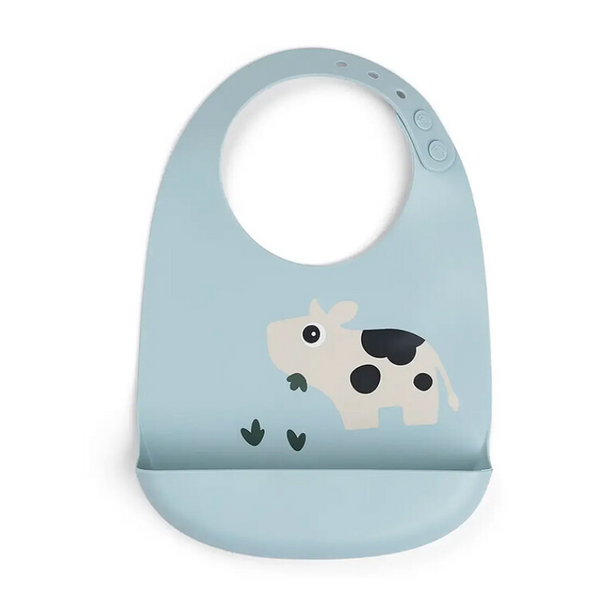 Bavoir silicone- Dotti Blue