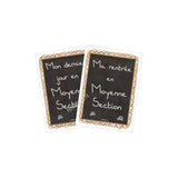 Cartes Souvenirs École Maternelle "TABLEAU": PACK 6 cartes