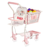 Chariot de supermarché avec porte-bébé