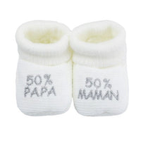 Chaussons 50% papa 50% maman- Divers coloris