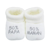 Chaussons 50% papa 50% maman- Divers coloris