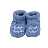 Chaussons super parrain/ super marraine- Divers coloris