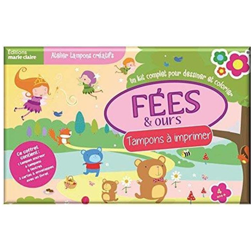 Coffret - Personnages à tamponner -Princesses et fées