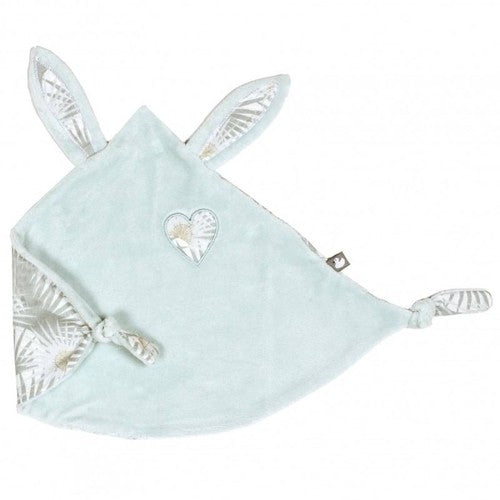 Doudou lapin - Coeurs palmiers