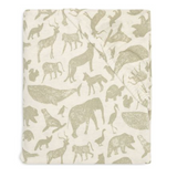 Drap-housse Animals olive green 60×120 cm