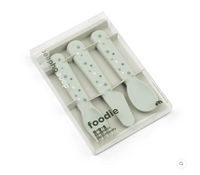 Foodie cutlery set - Happy dots - Green