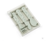 Foodie cutlery set - Happy dots - Green