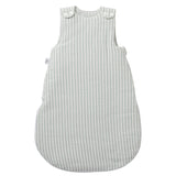 Gigoteuse réversible - Softs stripes vert de gris (ouatinée)