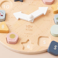 Horloge puzzle en bois Just Bee pour enfants