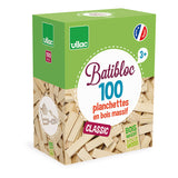 Jeu de construction en bois - 100 planchettes - batibloc