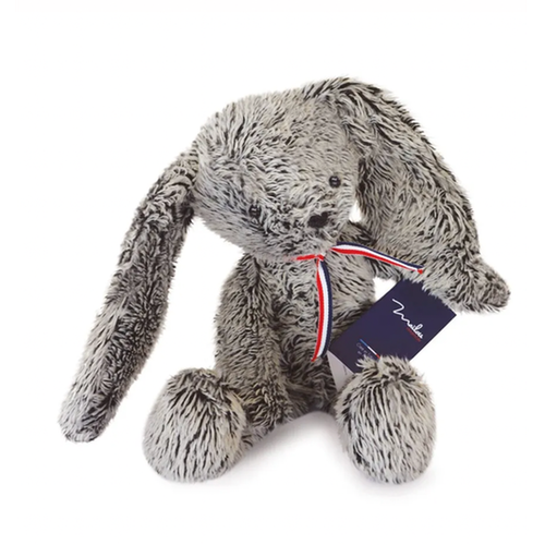 Lapin alexandre 40 cm gris pour enfant doux