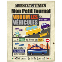 Mon petit journal - Divers thèmes tissu crépitant