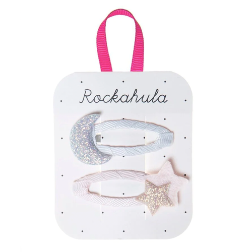 Moon and stars clips barrette pour enfant