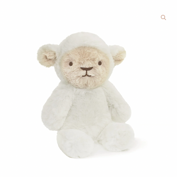Petite Peluche ultra douce mouton 25 cm – Blanc